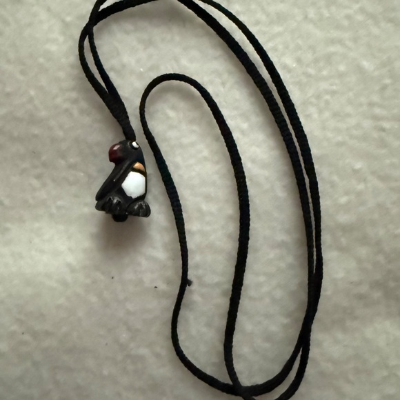 Clay bird charm, Alaska, "Tucan" 1980s NWOT - Picture 4 of 5